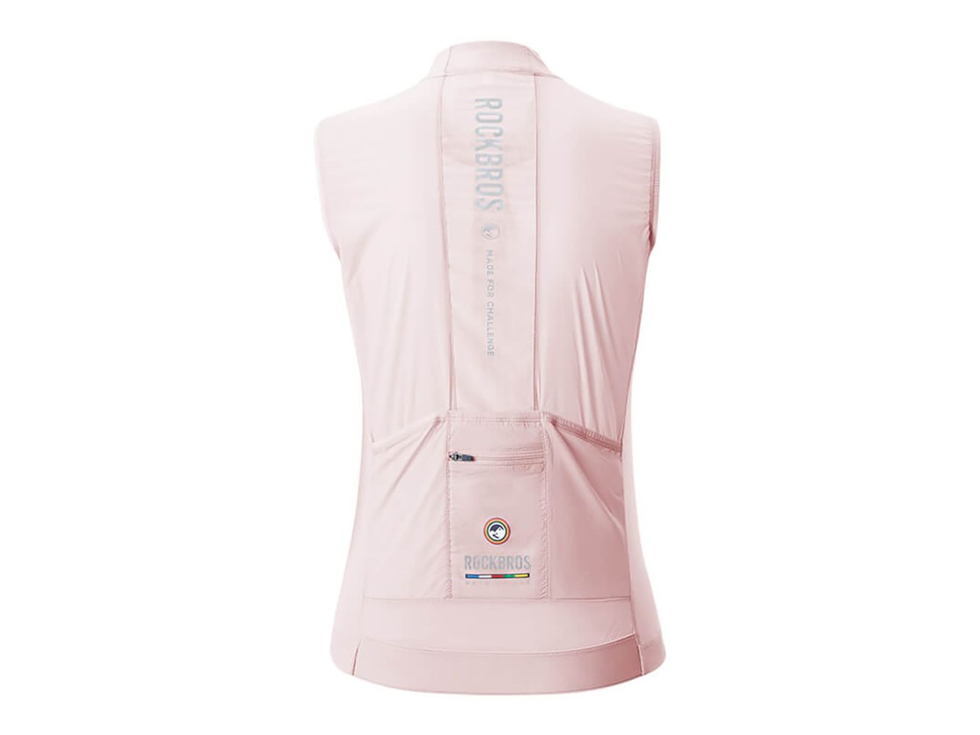 Chaleco de ciclismo ligero y transpirable para mujer Rockbros TLMJ003 ROAD TO SKY, talla M - rosa