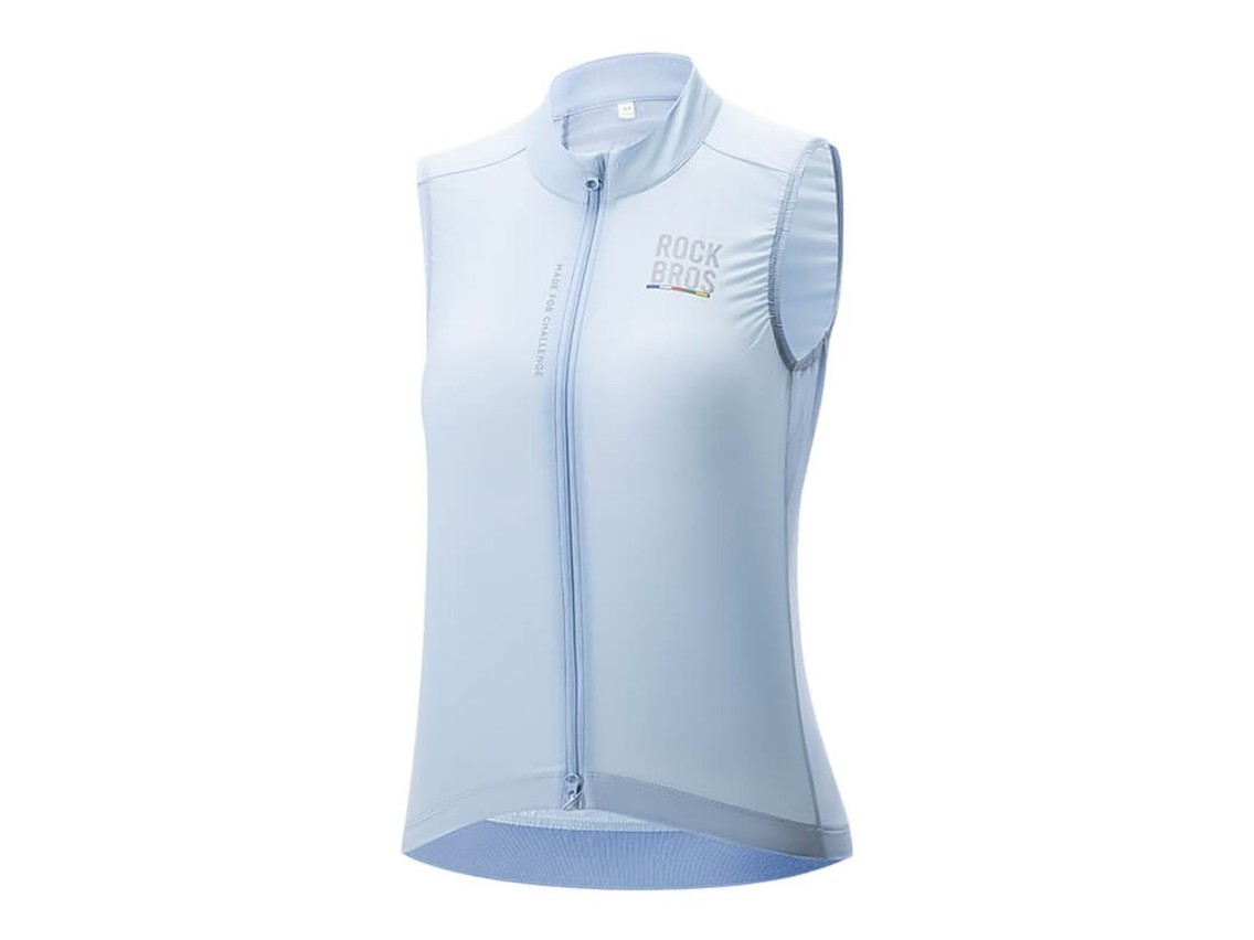 Chaleco de ciclismo ligero y transpirable para mujer Rockbros TLMJ003 ROAD TO SKY, talla M - azul