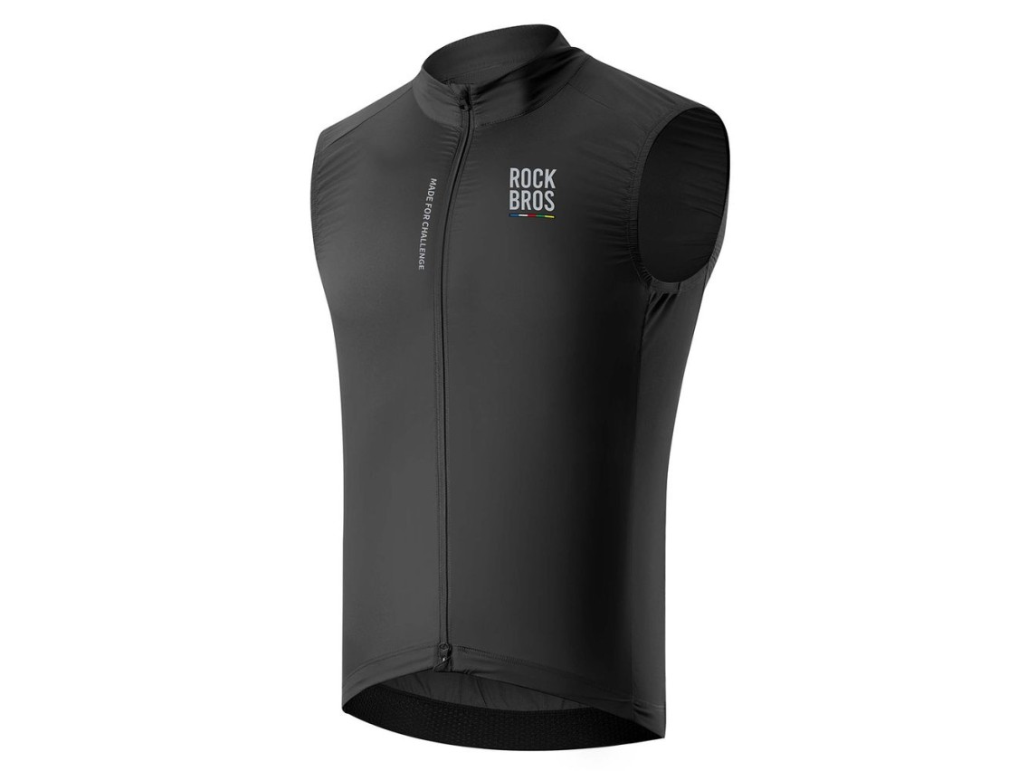 Chaleco de ciclismo ligero y transpirable Rockbros TLMJ003-01 ROAD TO SKY para hombre, talla S - neg