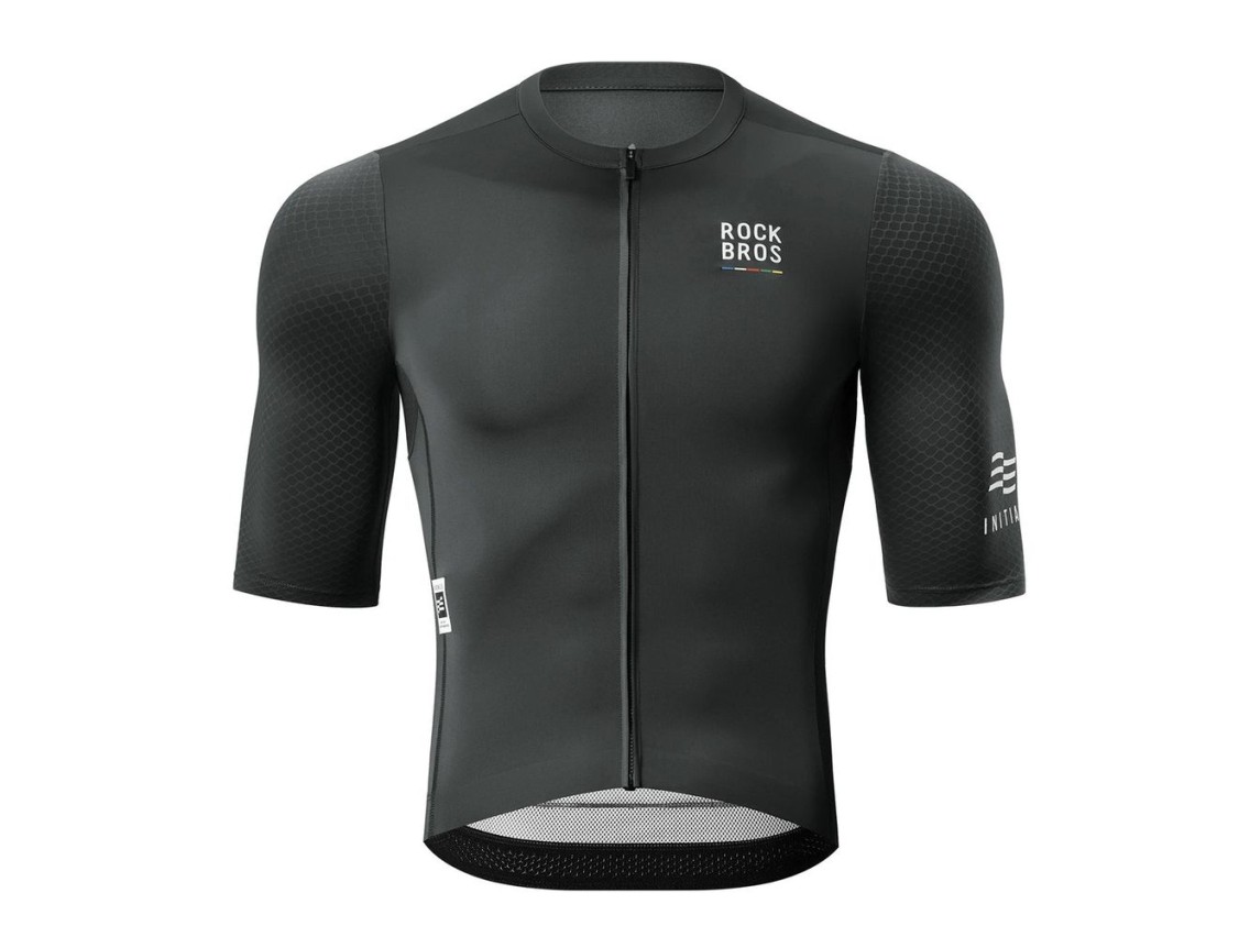 Camisa de ciclismo masculina Rockbros 15220032001 ROAD TO SKY, manga curta, tamanho M - preta