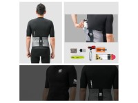 Camisa de ciclismo masculina Rockbros 15220032001 ROAD TO SKY, manga curta, tamanho M - preta Camisa de ciclismo masculina Rockbros 15220032001 ROAD TO SKY, manga curta, tamanho M - preta