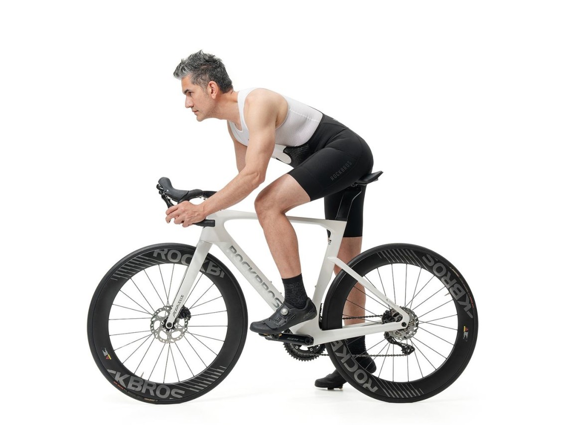 Pantalones cortos de ciclismo Rockbros TLDK001-1 ROAD TO SKY para hombre con almohadilla, talla L -
