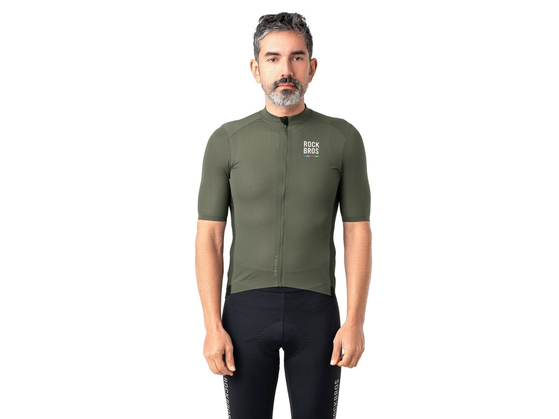 Camisa de ciclismo masculina Rockbros 15220004003 ROAD TO SKY, manga curta, tamanho M - verde