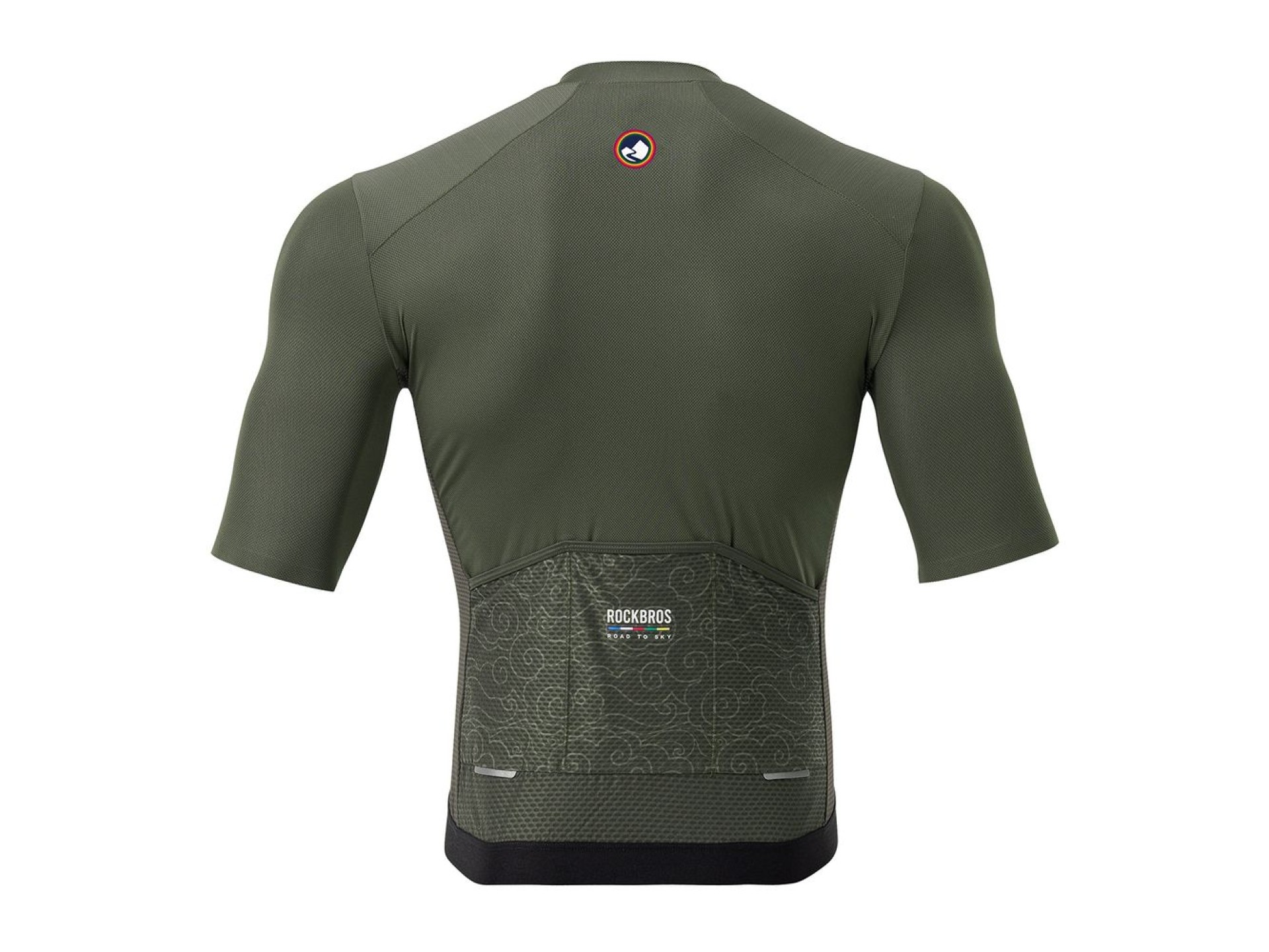 Camisa de ciclismo masculina Rockbros 15220004003 ROAD TO SKY, manga curta, tamanho M - verde