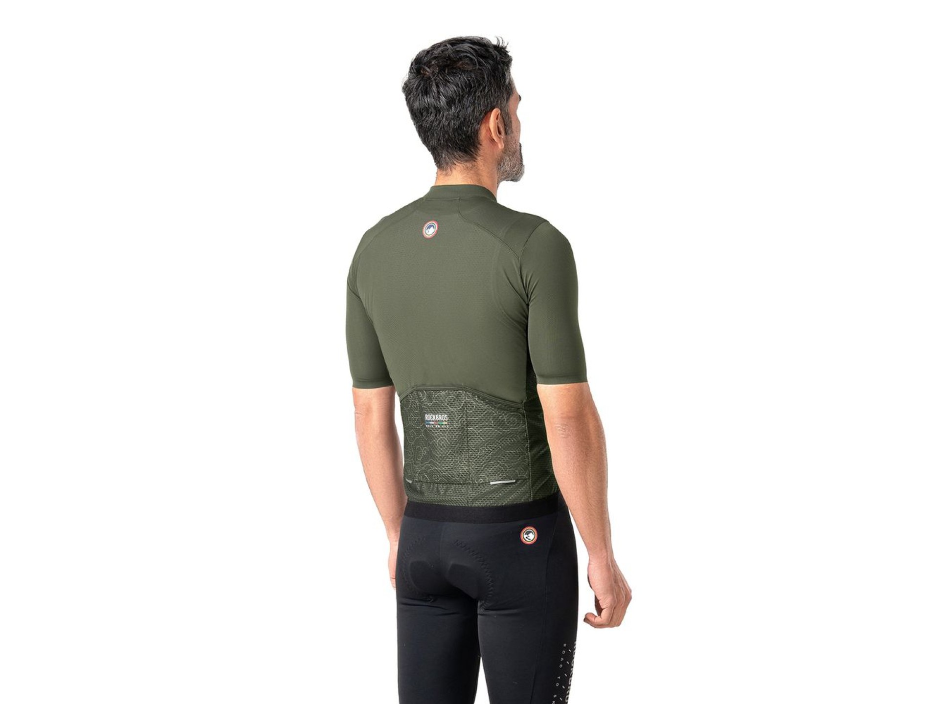 Camisa de ciclismo masculina Rockbros 15220004003 ROAD TO SKY, manga curta, tamanho M - verde
