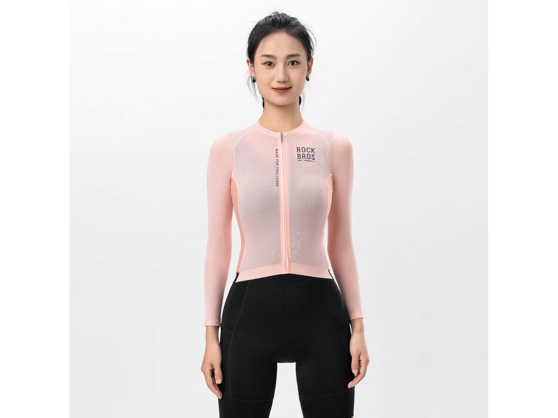 Rockbros 15110012011 ROAD TO SKY women's cycling jersey long sleeve M - pink
