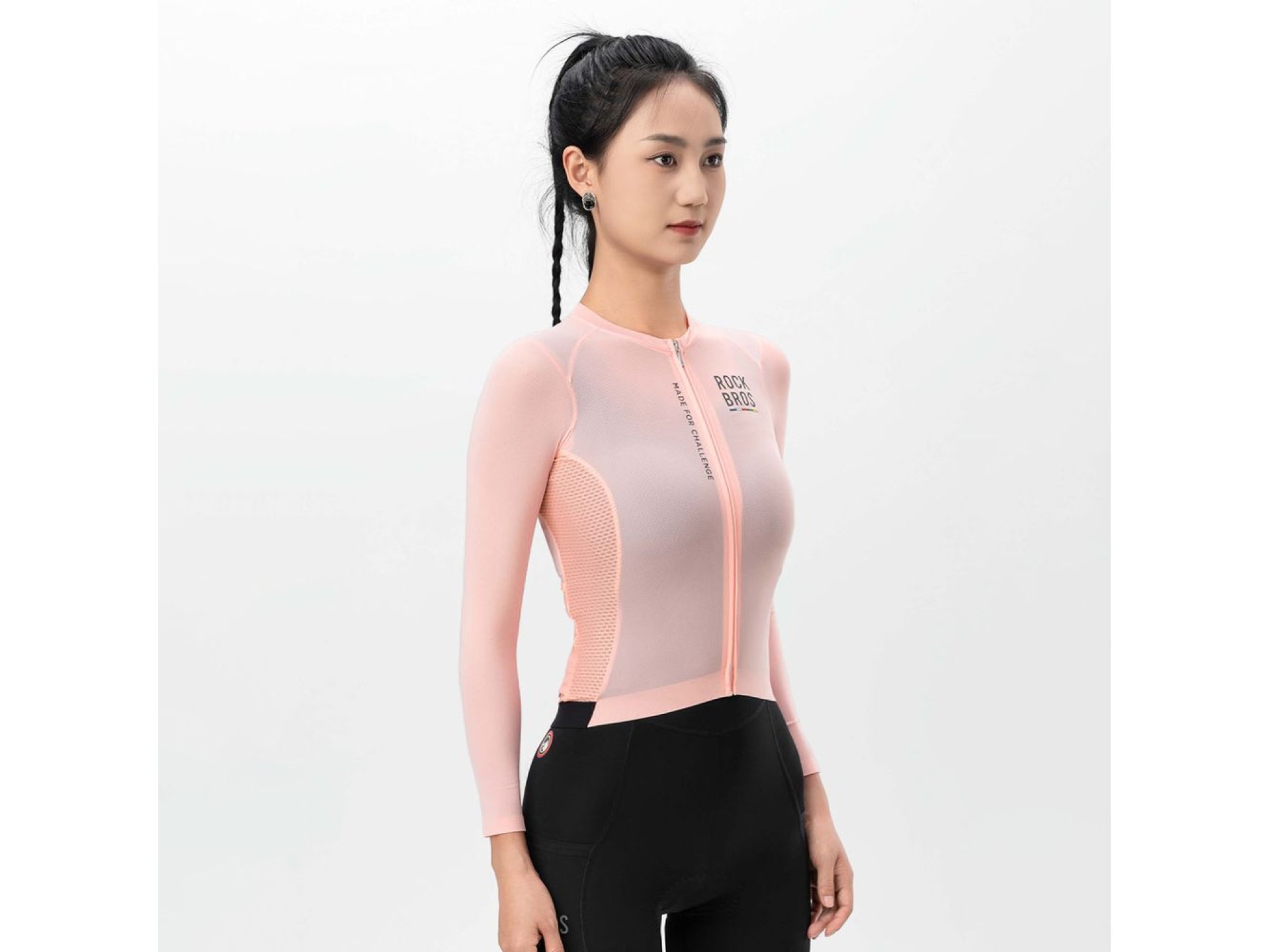Rockbros 15110012012 ROAD TO SKY women's cycling jersey long sleeve L - pink