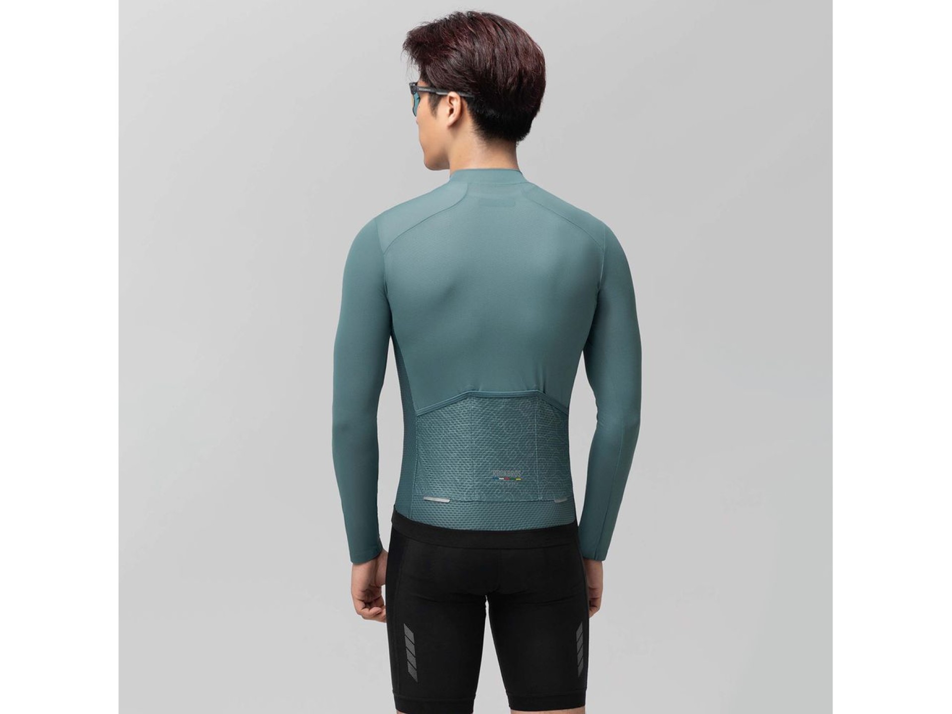 Rockbros 15120015016 ROAD TO SKY men's cycling jersey long sleeve S - gray-blue
