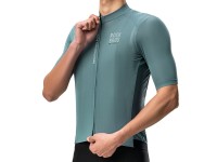 Camisa de ciclismo masculina Rockbros 15120014018 ROAD TO SKY, manga curta, tamanho G - cinza-azulad Camisa de ciclismo masculina Rockbros 15120014018 ROAD TO SKY, manga curta, tamanho G - cinza-azulad