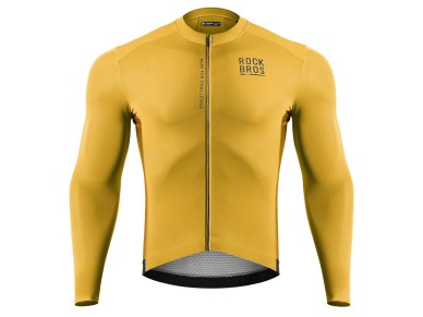 Rockbros 15120015025 ROAD TO SKY men's long sleeve cycling jersey L - yellow Rockbros 15120015025 ROAD TO SKY men's long sleeve cycling jersey L - yellow
