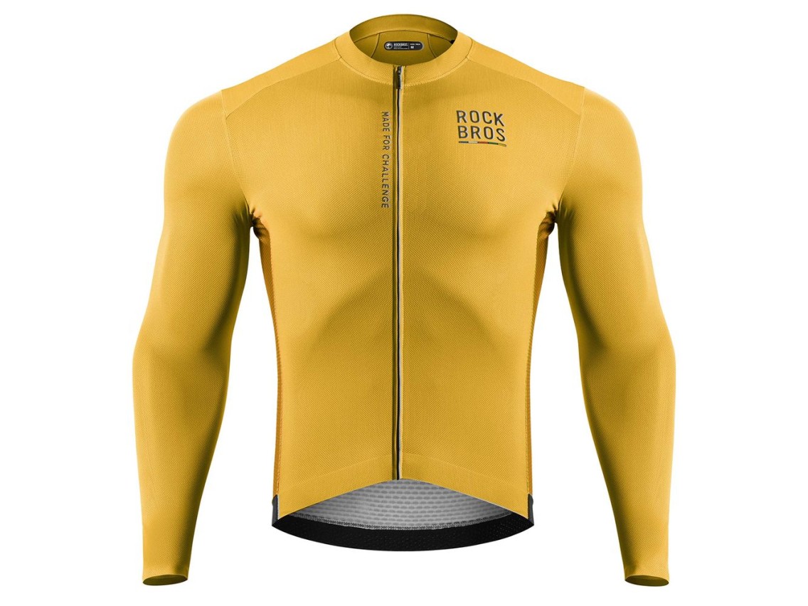 Rockbros 15120015025 ROAD TO SKY men's long sleeve cycling jersey L - yellow