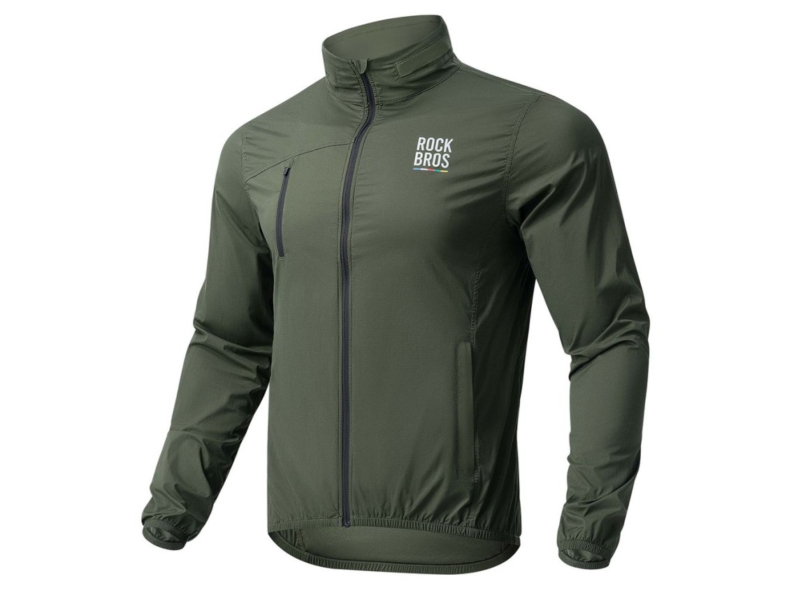 Cortavientos para bicicleta Rockbros TLWT002 ROAD TO SKY S - Verde