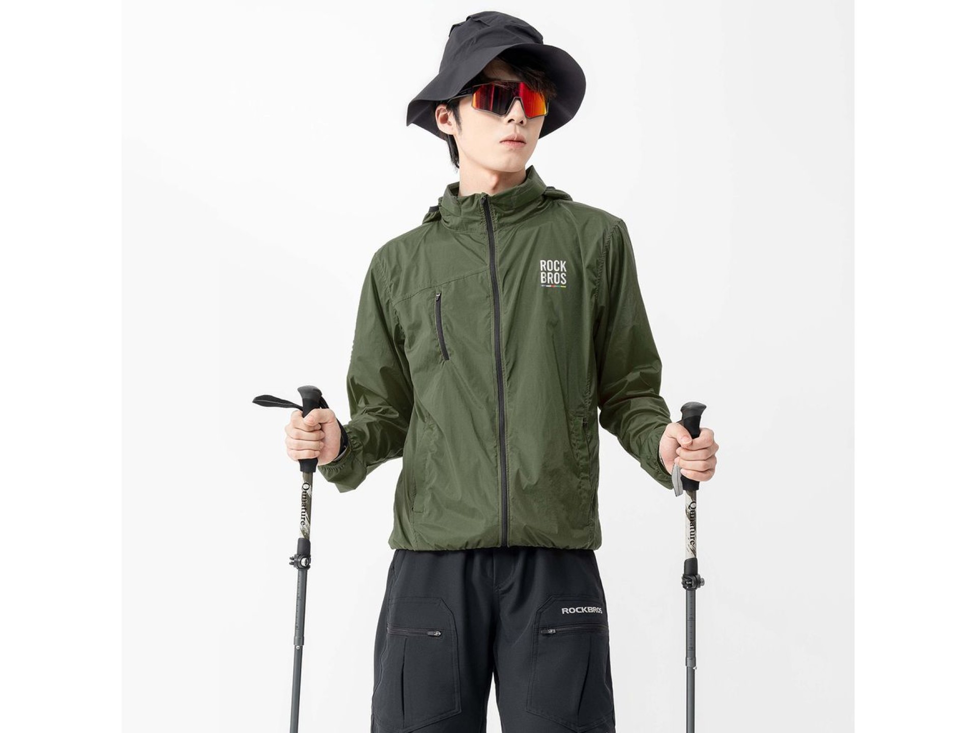 Cortavientos para bicicleta Rockbros TLWT002 ROAD TO SKY S - Verde