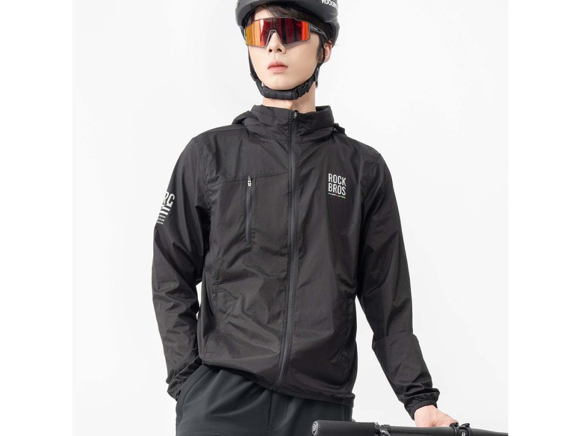 Rockbros TLWT002 ROAD TO SKY L Bicycle Windbreaker - Black