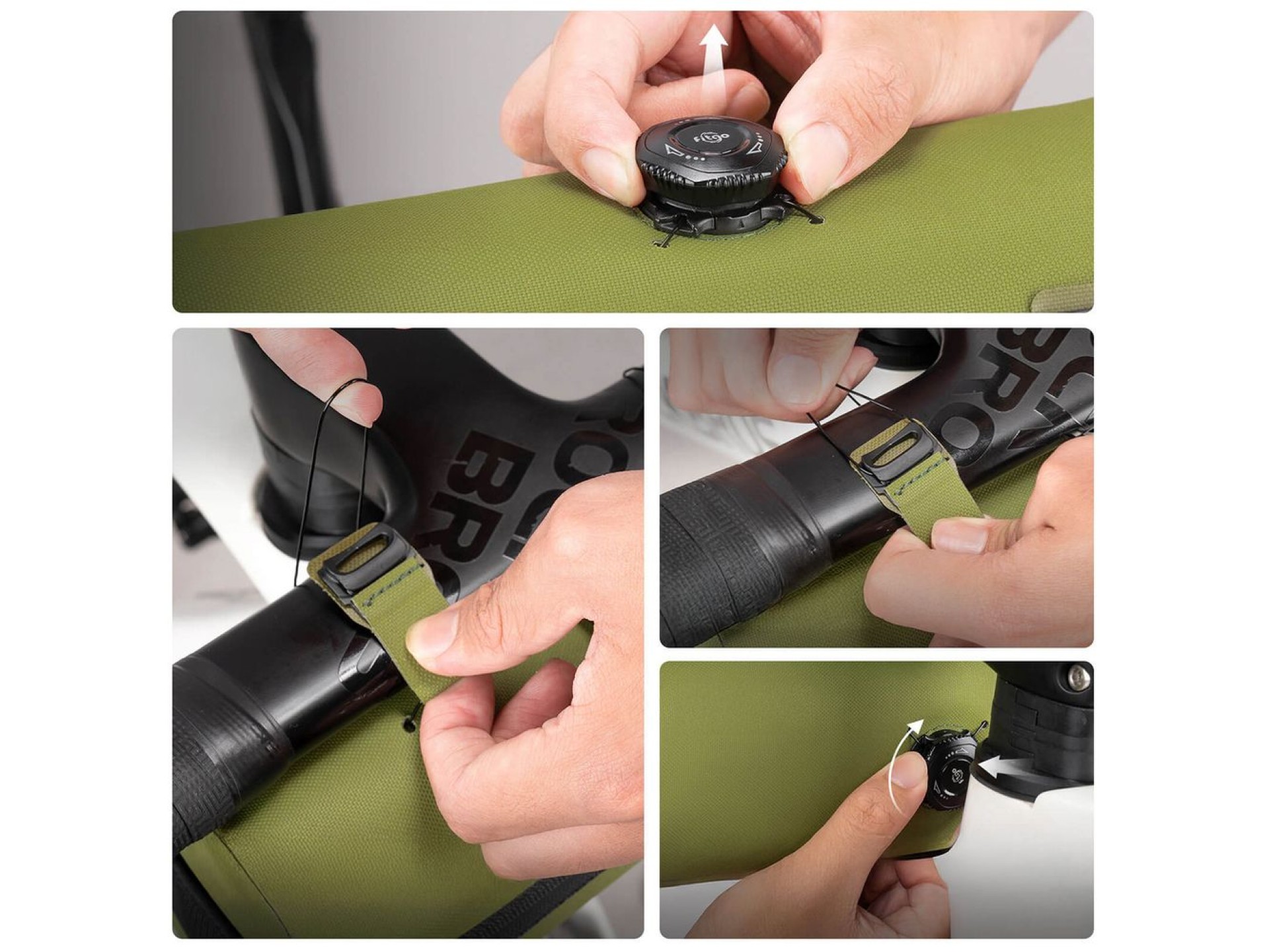 Rockbros AS-145 ROAD TO SKY handlebar bicycle bag, waterproof, 2 l - green