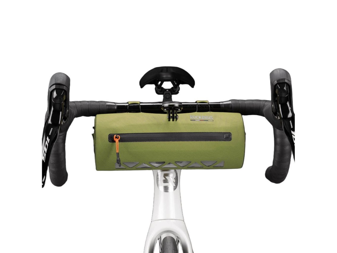 Rockbros AS-145 ROAD TO SKY handlebar bicycle bag, waterproof, 2 l - green
