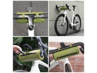 Rockbros AS-145 ROAD TO SKY handlebar bicycle bag, waterproof, 2 l - green Rockbros AS-145 ROAD TO SKY handlebar bicycle bag, waterproof, 2 l - green