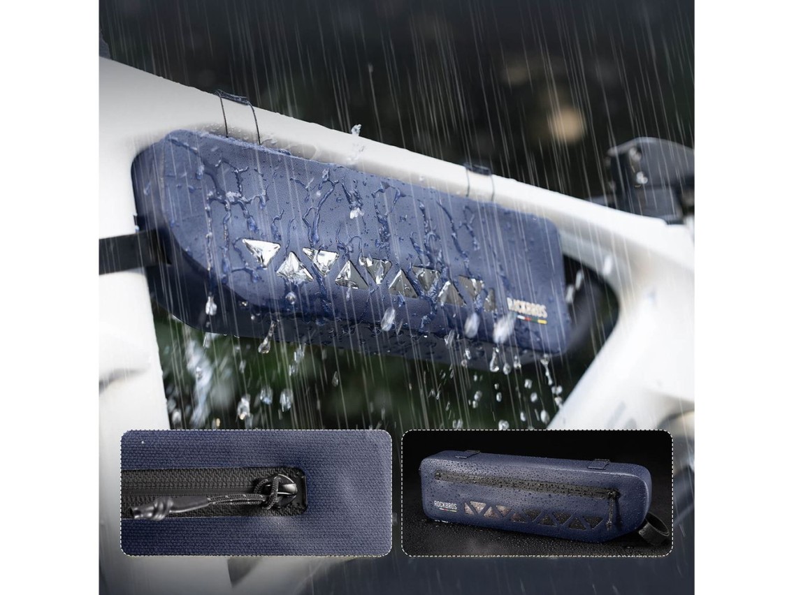 Bolsa impermeable para cuadro Rockbros AS-140 ROAD TO SKY de 1,7 l - azul