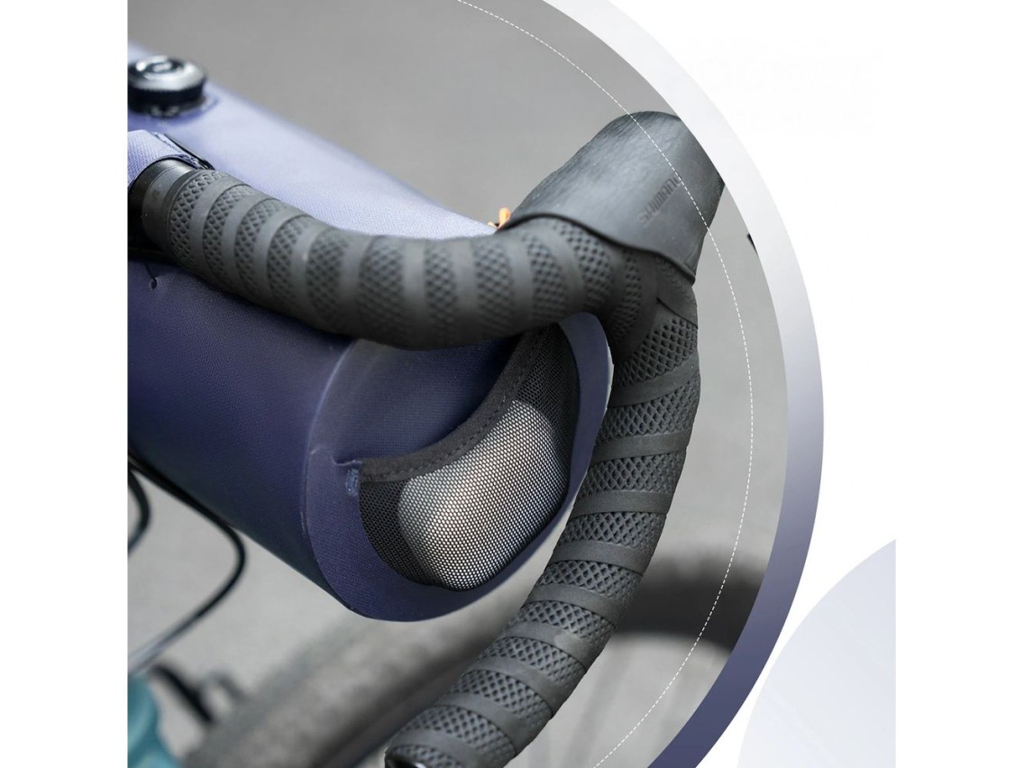 Bolsa para manillar de bicicleta Rockbros AS-144 ROAD TO SKY, impermeable, 4 l - azul