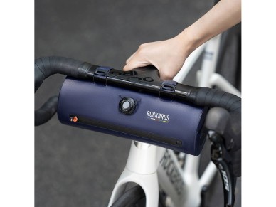 Bolsa de guidão impermeável para bicicleta Rockbros AS-143 ROAD TO SKY, 2 litros - azul Bolsa de guidão impermeável para bicicleta Rockbros AS-143 ROAD TO SKY, 2 litros - azul