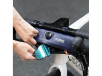 Rockbros AS-143 ROAD TO SKY handlebar bicycle bag waterproof 2 l - blue Rockbros AS-143 ROAD TO SKY handlebar bicycle bag waterproof 2 l - blue