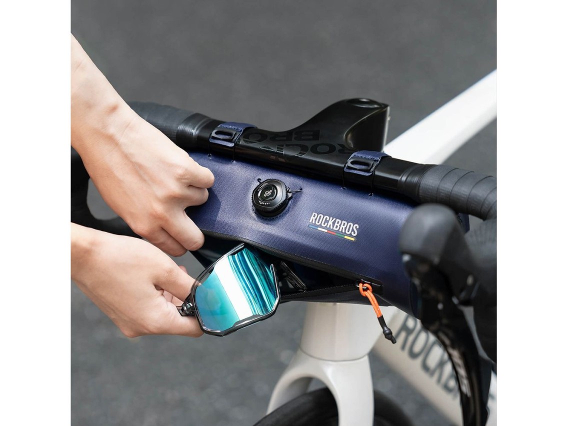 Rockbros AS-143 ROAD TO SKY handlebar bicycle bag waterproof 2 l - blue