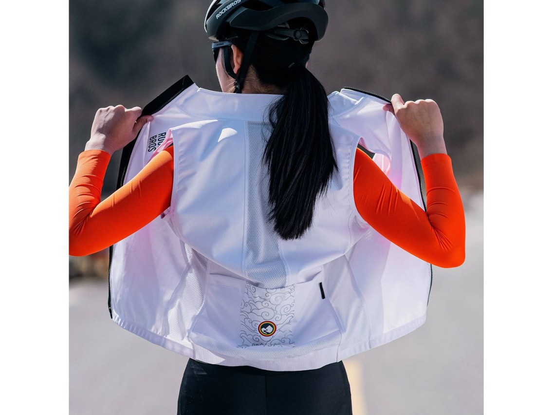 Rockbros TLMJ002 ROAD TO SKY windproof vest insulated L - white
