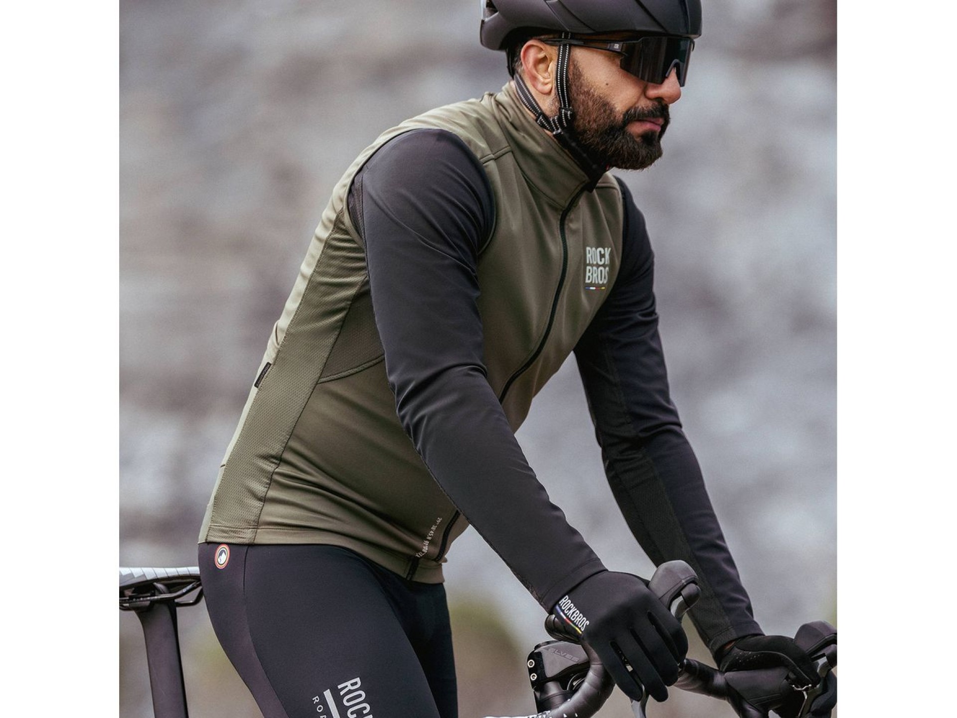 Rockbros TLMJ002 ROAD TO SKY insulated windproof vest S - green
