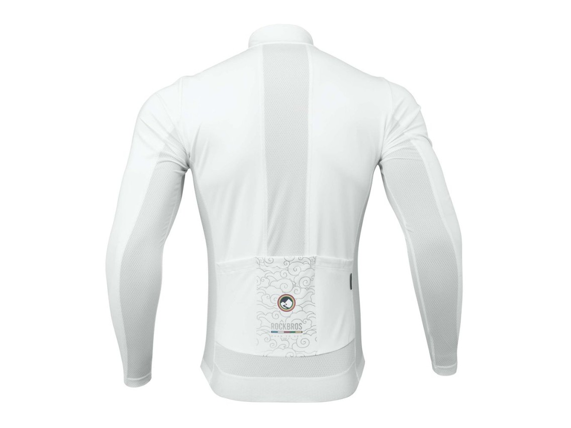 Rockbrs TLWT001 ROAD TO SKY cycling sweatshirt, windproof, insulated, S - white