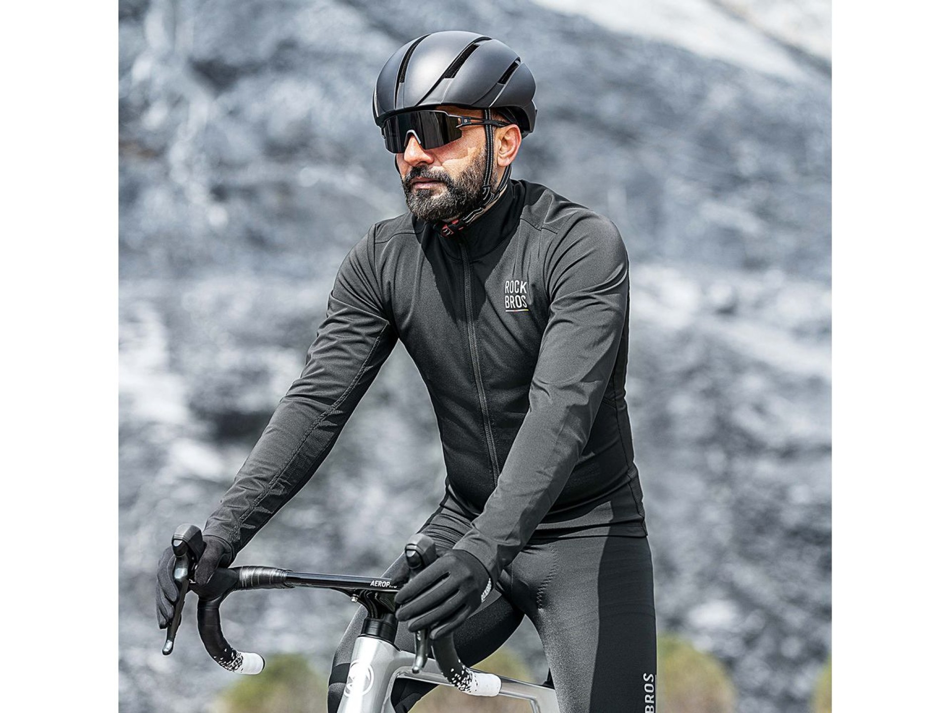 Camisa de ciclismo Rockbros TLWT001 ROAD TO SKY, à prova de vento e com isolamento térmico, tamanho