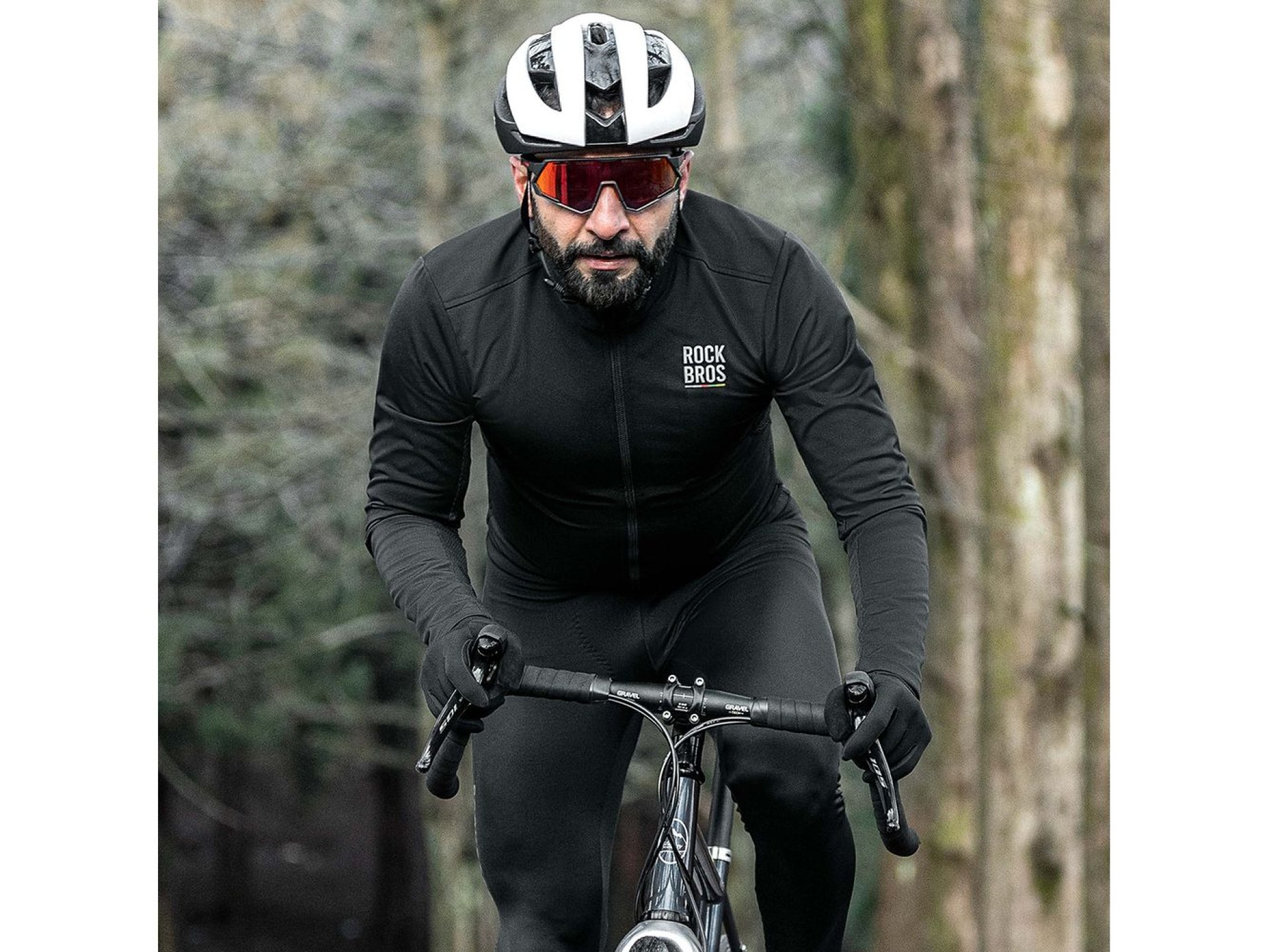Camisa de ciclismo Rockbros TLWT001 ROAD TO SKY, à prova de vento e com isolamento térmico, tamanho