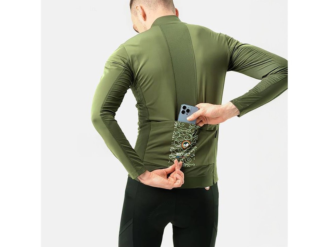 Camisa de ciclismo Rockbros TLWT001 ROAD TO SKY, imperme�vel e com isolamento t�rmico, tamanho M - v