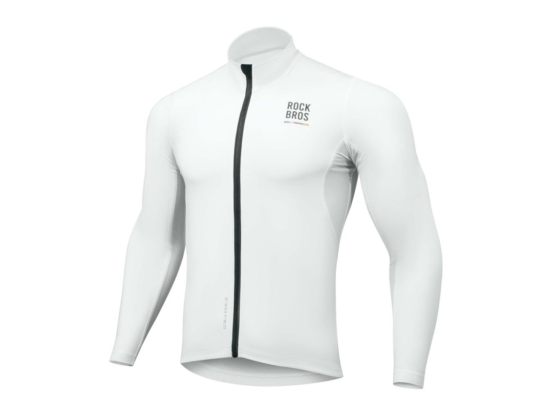 Rockbros TLWT001 ROAD TO SKY Windproof Insulated Cycling Jersey L - White