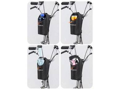 Rockbros P002 Handlebar Bag Compatible with Scooters and Folding City Bikes 1.5L - Black Rockbros P002 Handlebar Bag Compatible with Scooters and Folding City Bikes 1.5L - Black