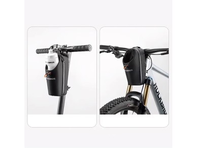 Rockbros P002 Handlebar Bag Compatible with Scooters and Folding City Bikes 1.5L - Black Rockbros P002 Handlebar Bag Compatible with Scooters and Folding City Bikes 1.5L - Black