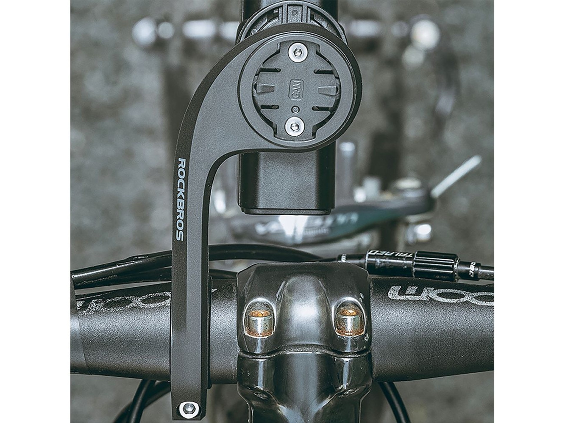 Suporte de bicicleta Rockbros 29210012001 para guiador Garmin - preto
