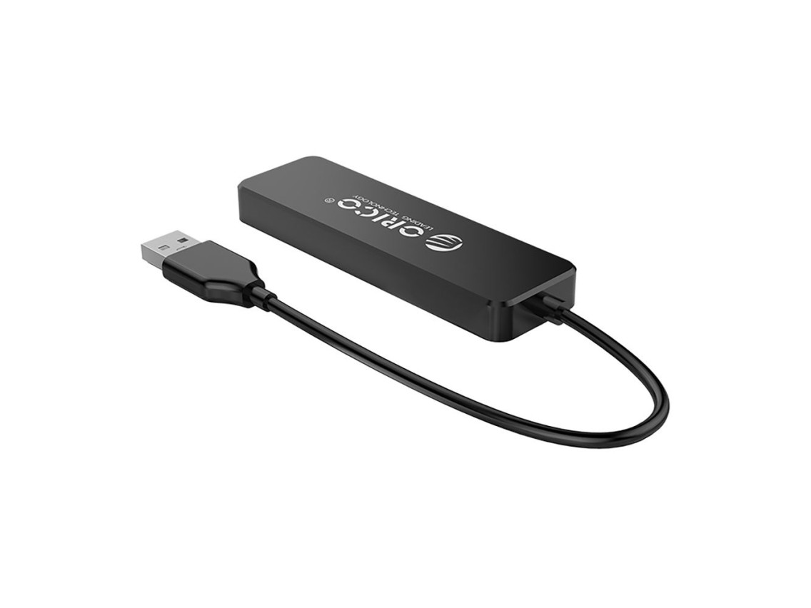 Estação de acoplamento Orico FL01 USB-A com 4 portas USB-A 2.0 - Preta