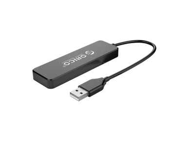 Esta��o de acoplamento Orico FL01 USB-A com 4 portas USB-A 2.0 - Preta