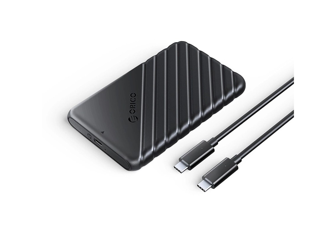 Unidad de disco Orico 25PW1C-C3 de 2,5" HDD/SSD USB-C 3.1 de 6 Gb/s - Negra