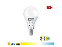Bombilla esf�rica led p45 e14, 6 w, 500 lm, 3cct, �45 x 87 mm