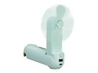 Foldable hand fan, flashlight, power bank, smartphone holder, assorted colors, 3.7 x 11.9 cm Foldable hand fan, flashlight, power bank, smartphone holder, assorted colors, 3.7 x 11.9 cm