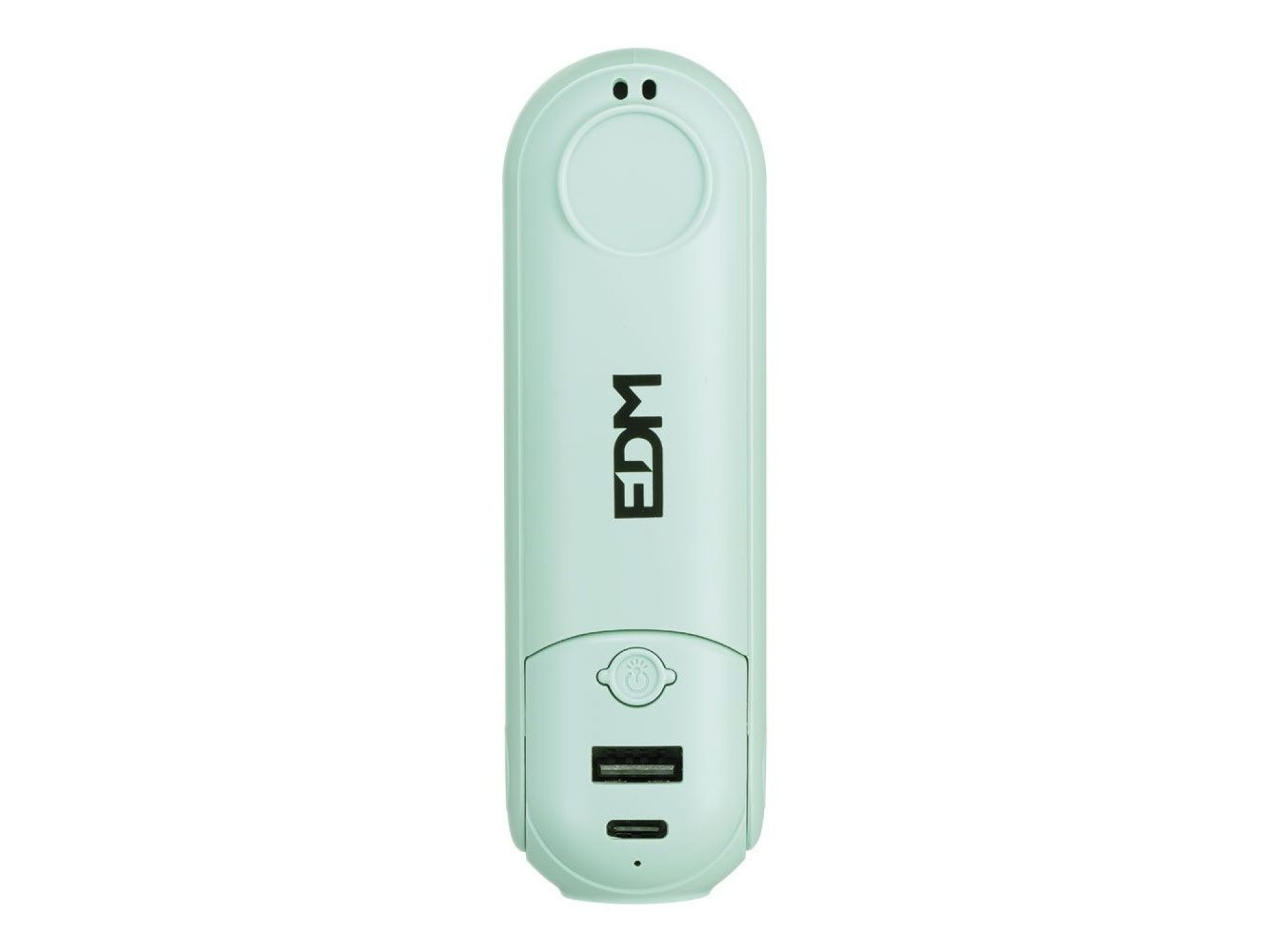 Foldable hand fan, flashlight, power bank, smartphone holder, assorted colors, 3.7 x 11.9 cm