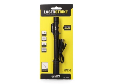 Lanterna led/apontador laserstrike, tipo caneta, recarreg�vel, 250 lm
