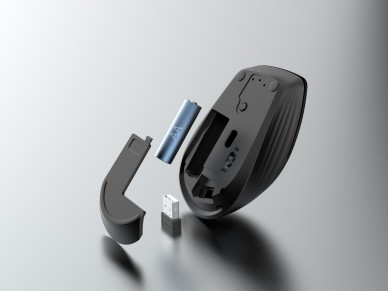 TECHANCY TJ6124 2.4 GHz Silent Wireless Mouse with USB Receiver