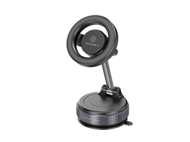 Techancy TI2348 Magnetic Car Mount with Vacuum Suction Cup, MagSafe Compatible, 360 Degree Rotation,