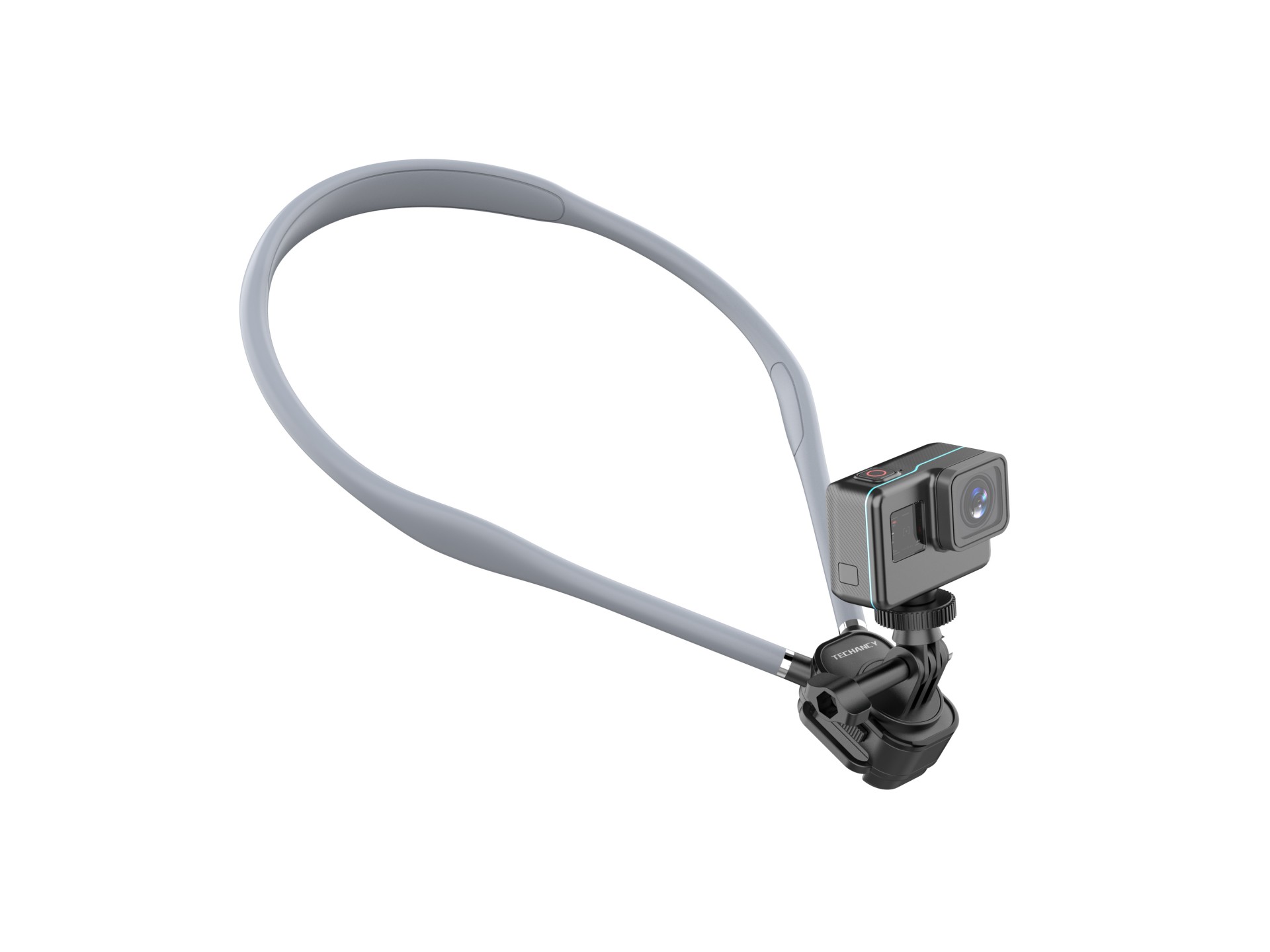 Techancy Suporte Magnetico de Pescoco TI2347 para Telemovel e Camara, Braco Flexivel 70cm, Maos Livr