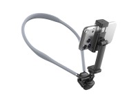 Techancy TI2346 Neck Support for Cameras and Mobile Phones with 70cm Flexible Arm, Hands-Free, Grey
