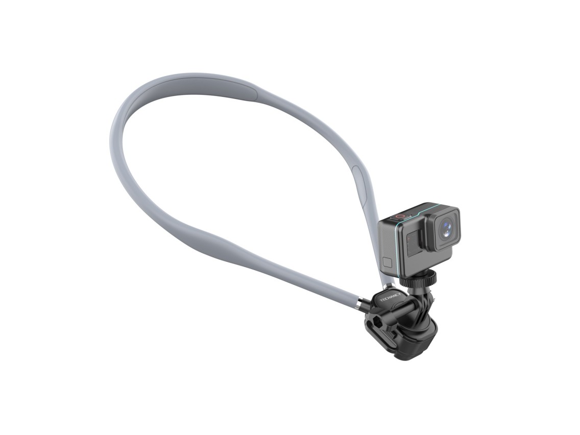Techancy Suporte Magnetico de Pescoco TI2347 para Telemovel e Camara, Braco Flexivel 70cm, Maos Livr