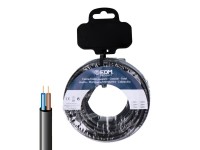 Rolo de cabo el�trico h05vv-f 2 x 0,75 mm� preto, 5m
