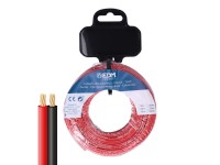Cabo paralelo 2x1mm� vermelho/preto 5m.